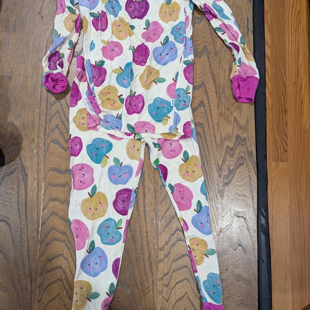 Colorful Fruit Print Pajama Set